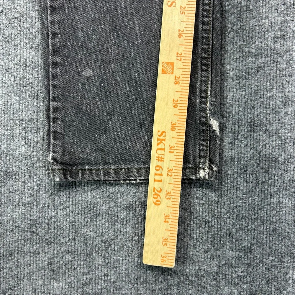 Vintage Levi's 505 Jeans Men's Black Denim Pocket Classic USA Made - 33X34
